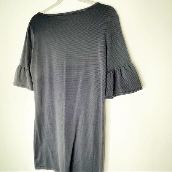 Southern Tides Striped Spandex Stretch Knit Ruffled Short Sleeve Dress  XS #KK - Picture 7 of 9